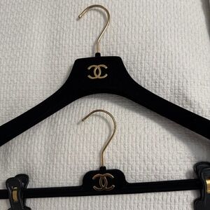 Authentic velour Chanel hangers